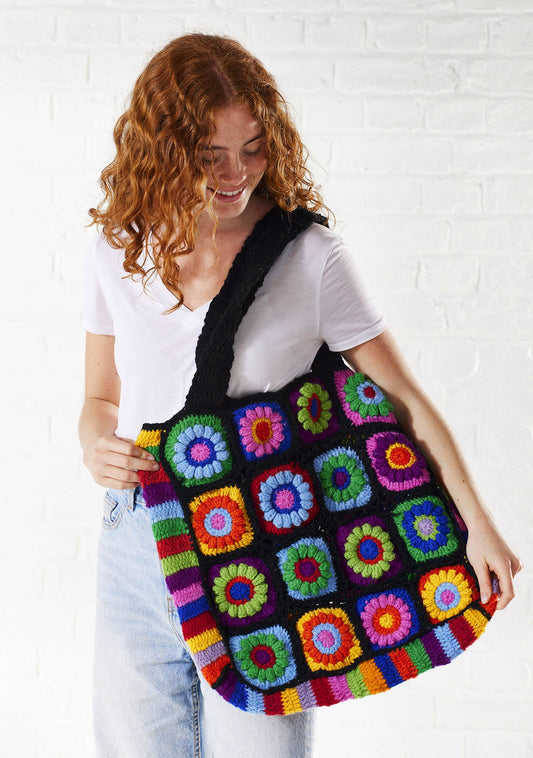 Crochet Rainbow Bag