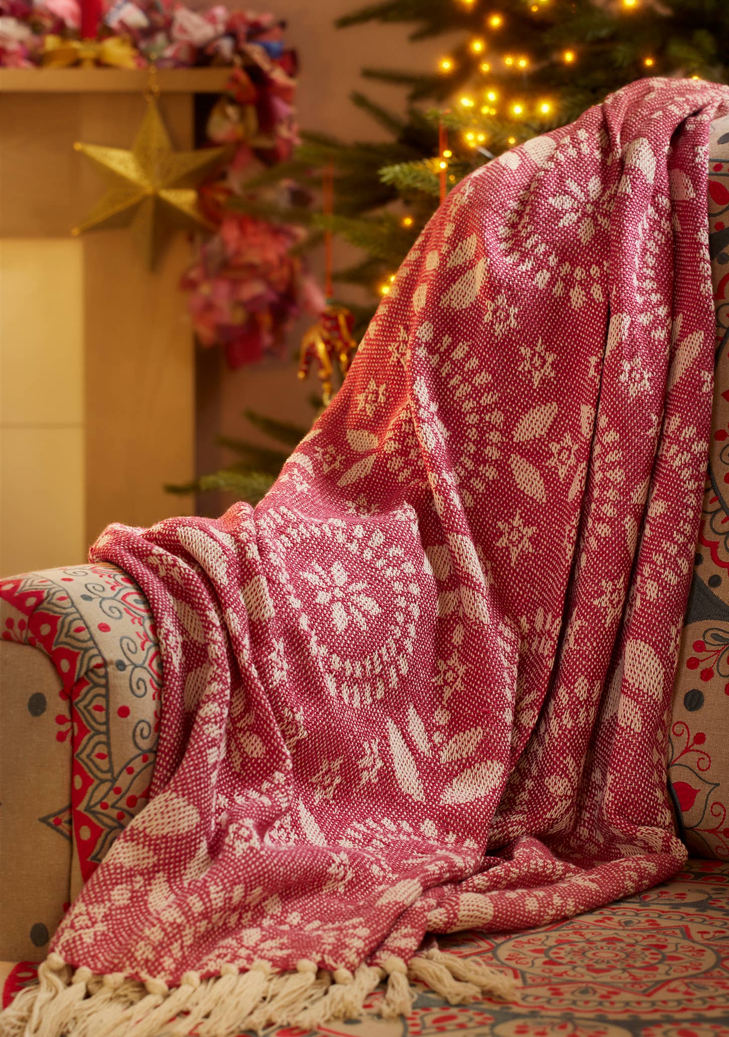Jolly Recycled Cotton Jacquard Throw