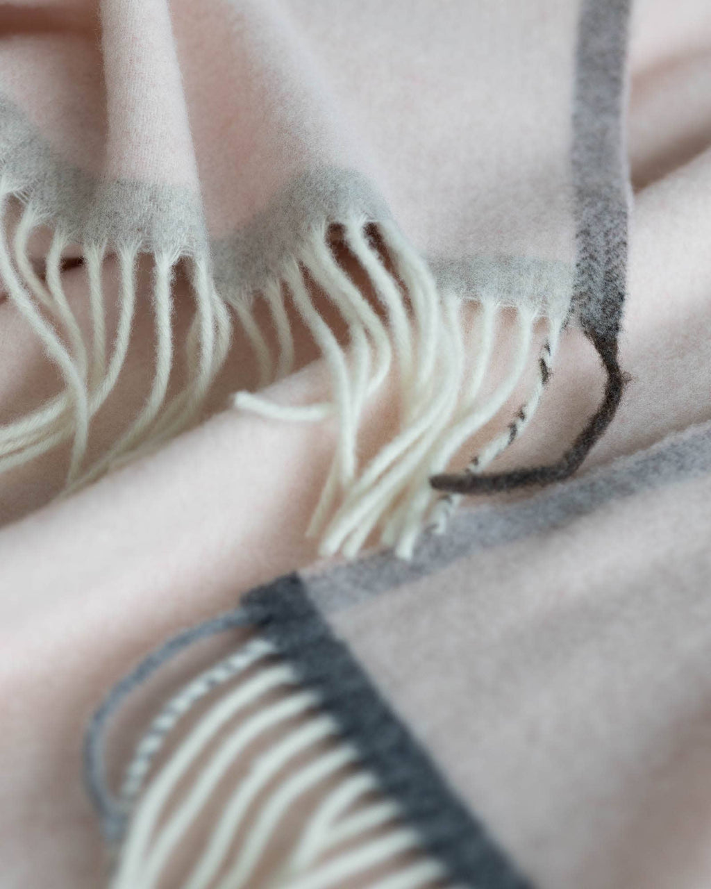 Soft Cashmere & Merino wool throw blanket MILANO Rosa Orlo