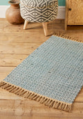 Handwoven Jute & Recycled Cotton Rug