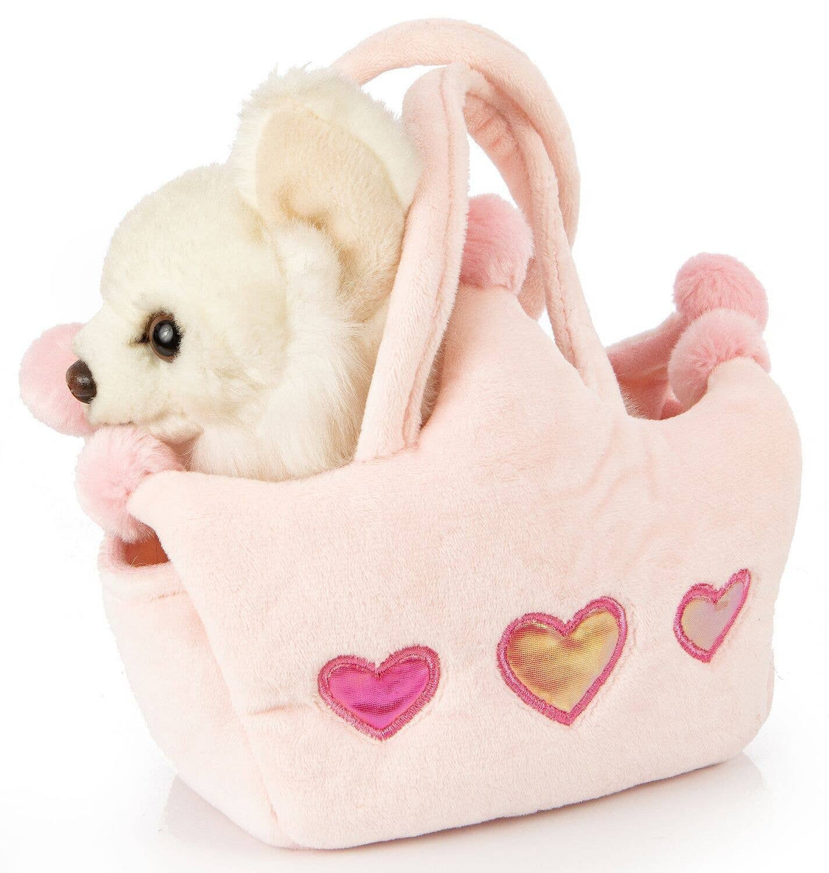 Chihuahua (white) - with princess bag - cuddly/plush toy