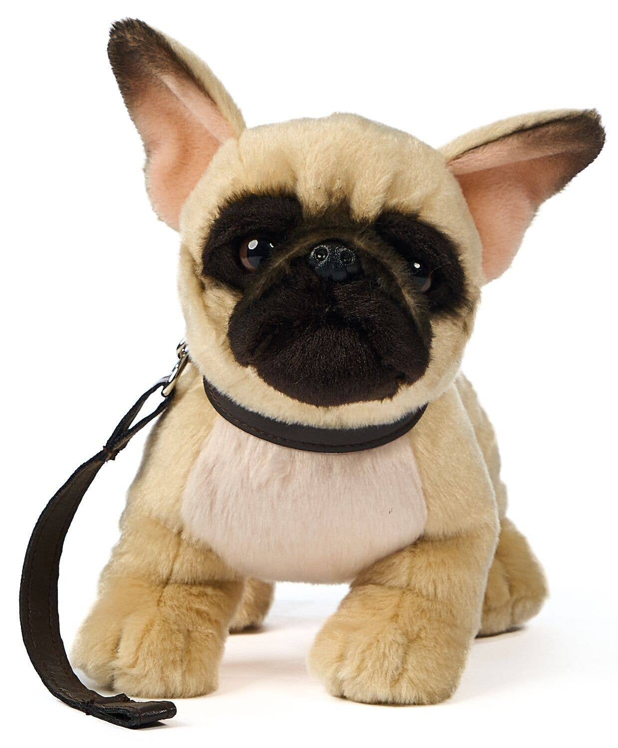 French Bulldog (beige) - With leash cuddle/plush toy