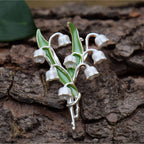 Lily Of The Valley White Flower Brooch