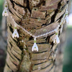 Snowdrop Charm Bracelet, Silver Plated
