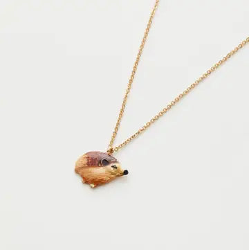 Fable England Enamel Hedgehog Short Necklace