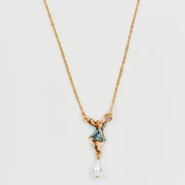Fable England x Peter Rabbit Butterfly Pearl Drop Necklace