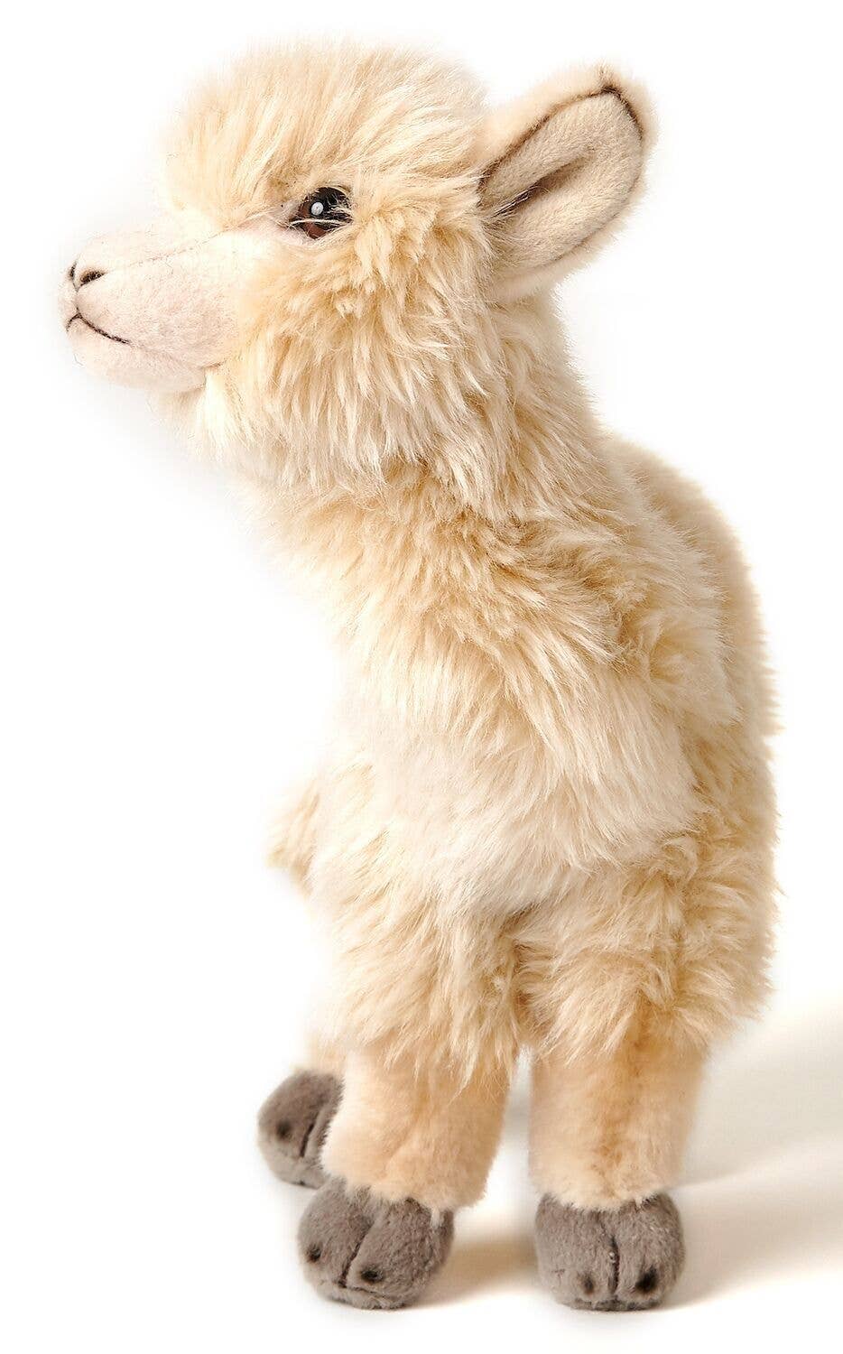 Alpaca beige, standing - 23 cm (height) cuddly/plush toy