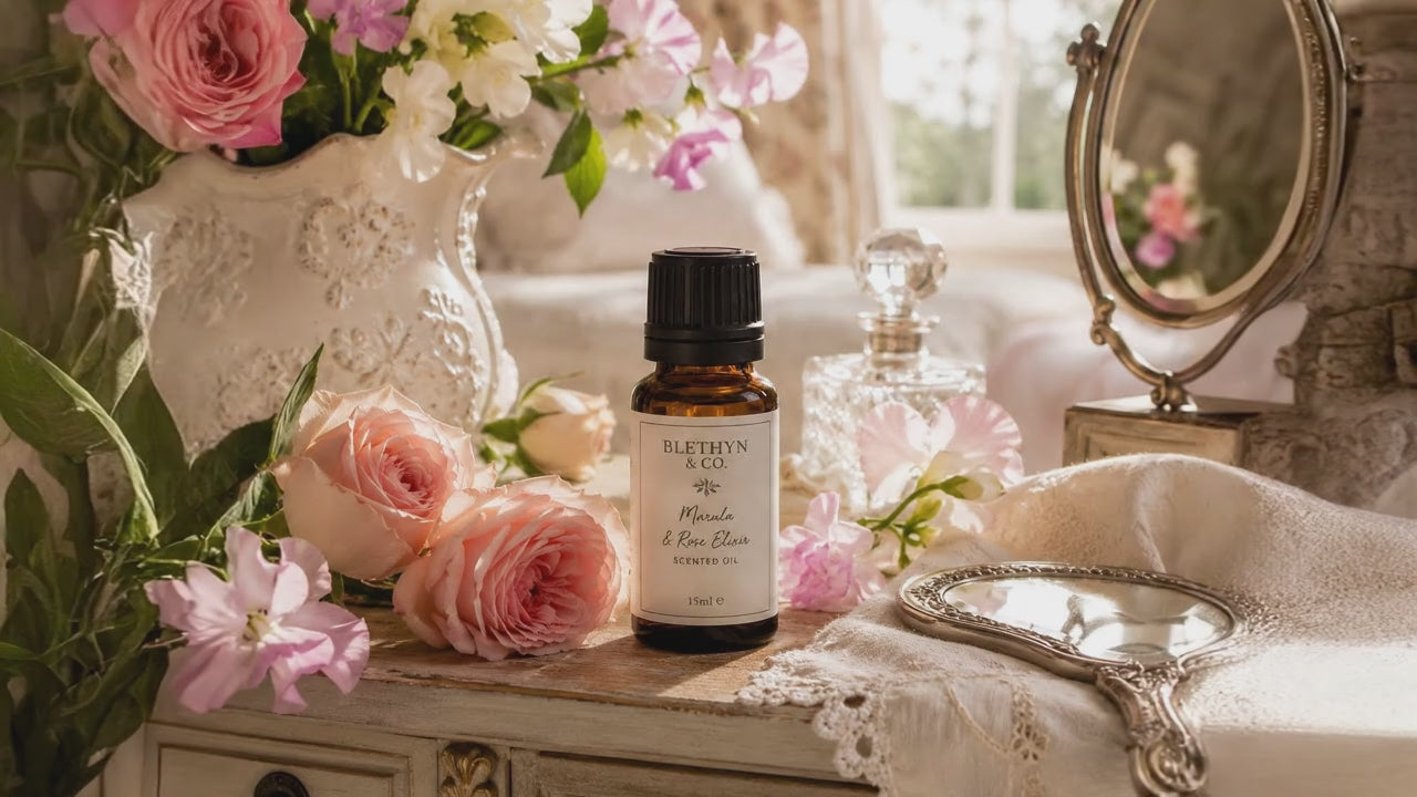 Marula & Rose Elixir Scented Oil – 15ml | Blethyn & Co
